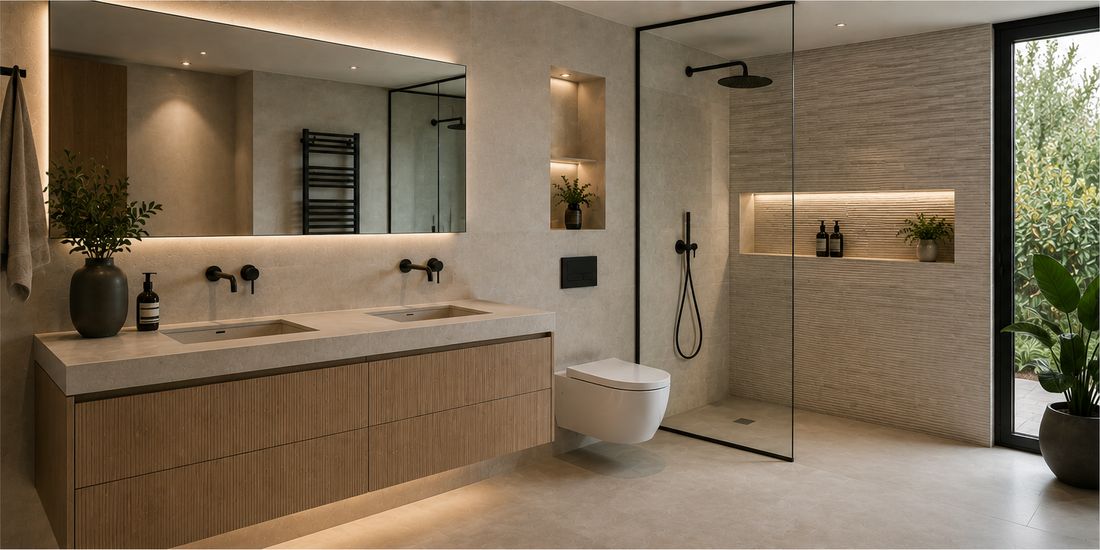 Baño principal en Madrid