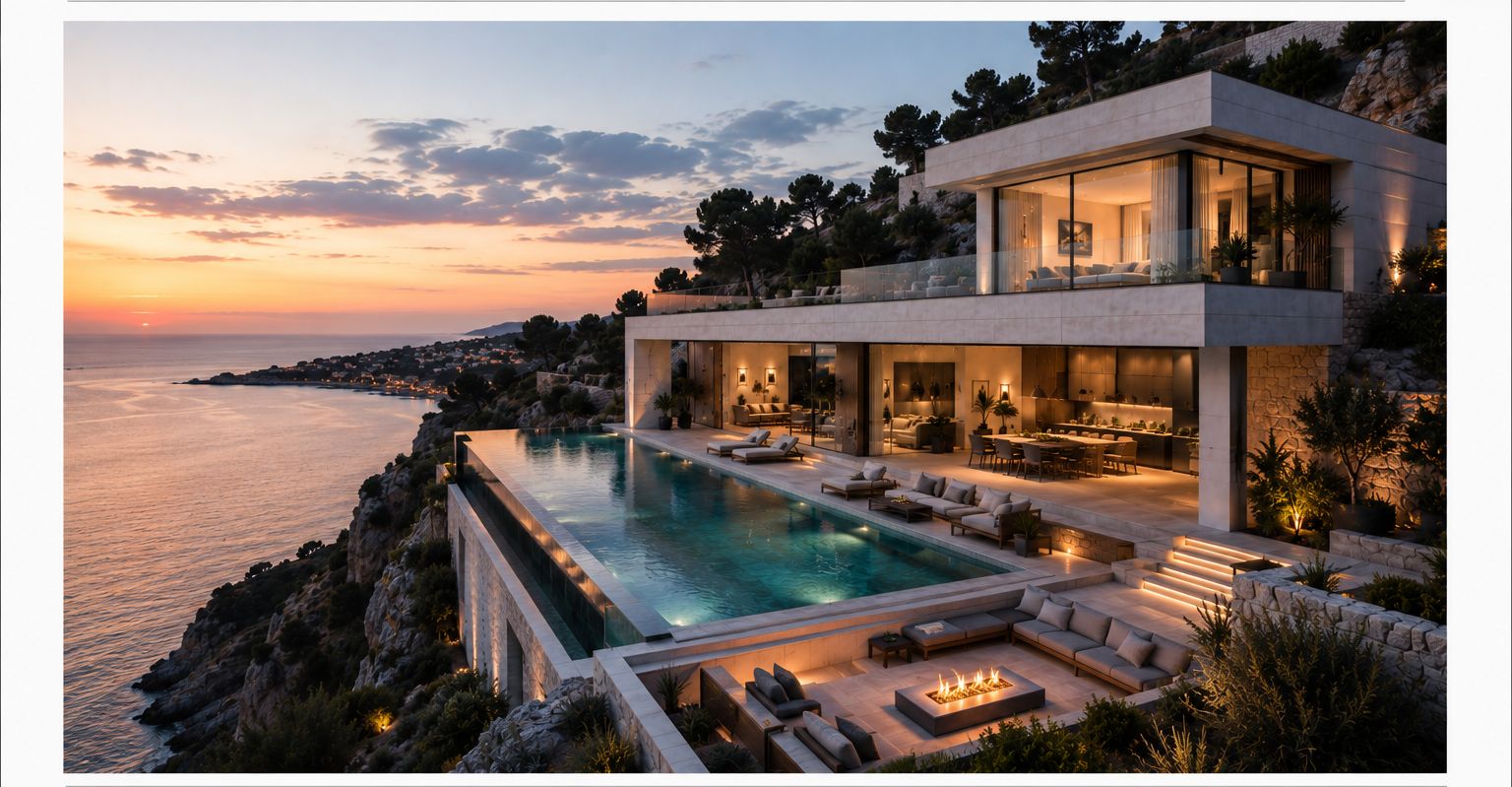 Vivienda de diseño frente al mar